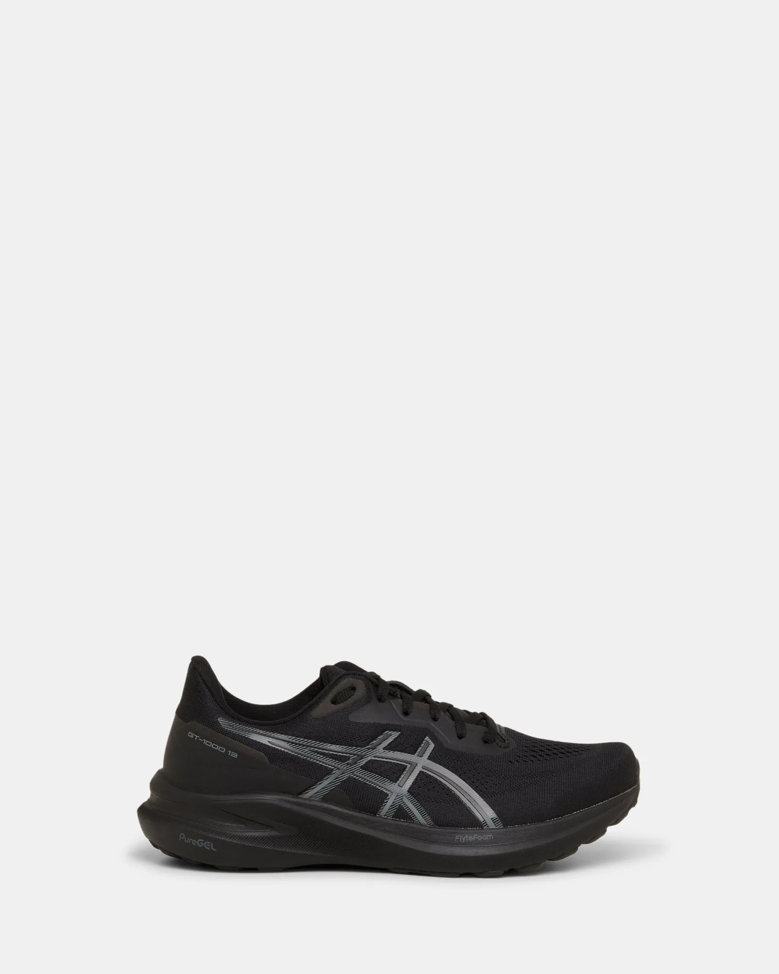 Asics Kinder-Schuhe GT-1000 13 Schwarz Herren Schwarz/Stahlgrau