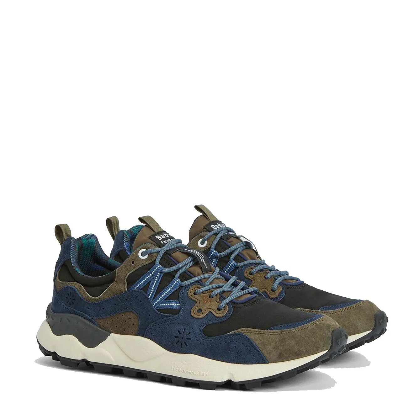 Barbour x Flower Mountain Yamano 3 Trainer Marineblau / Oliv