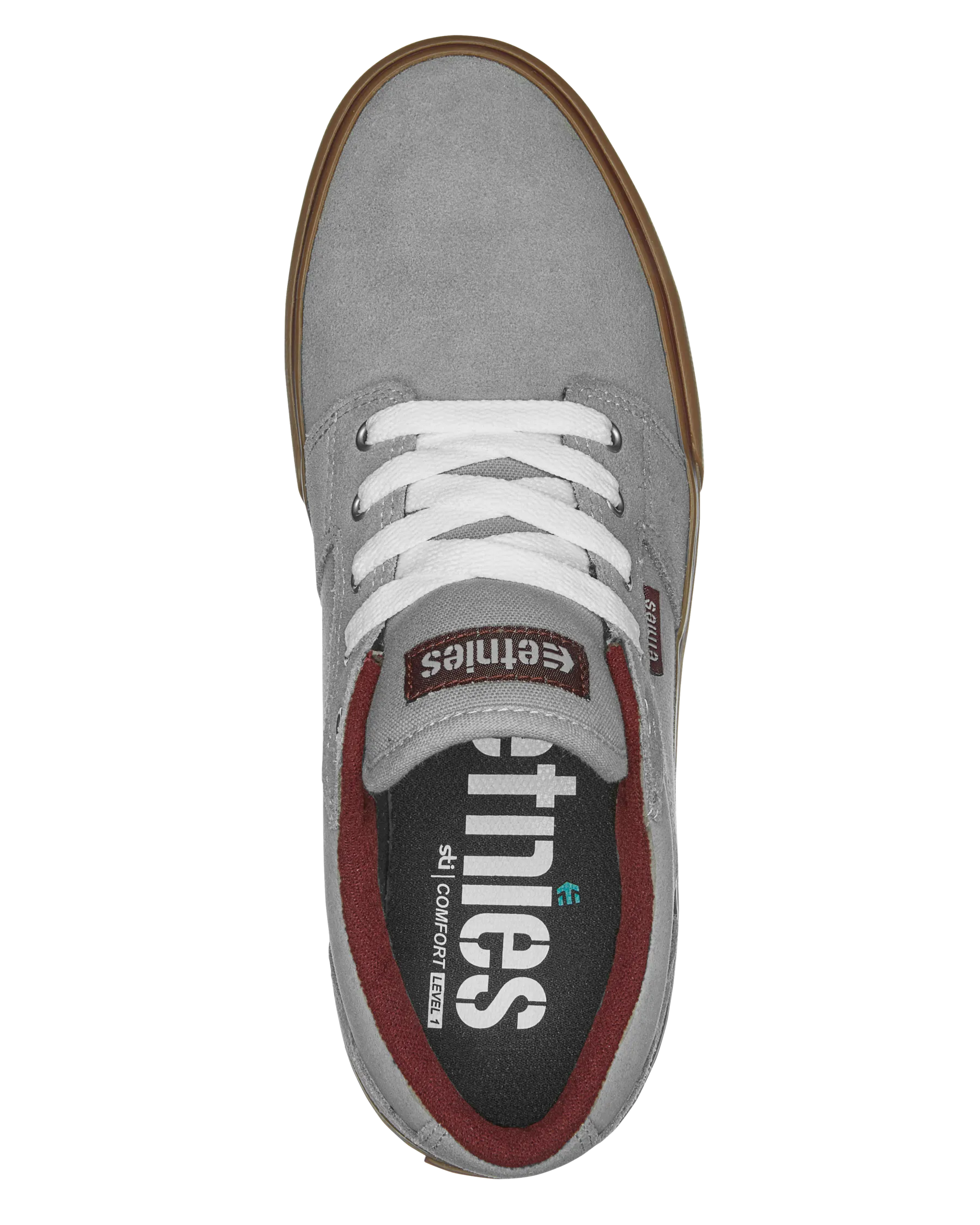 Barge LS Schuhe in Grau & Gummi & Rot