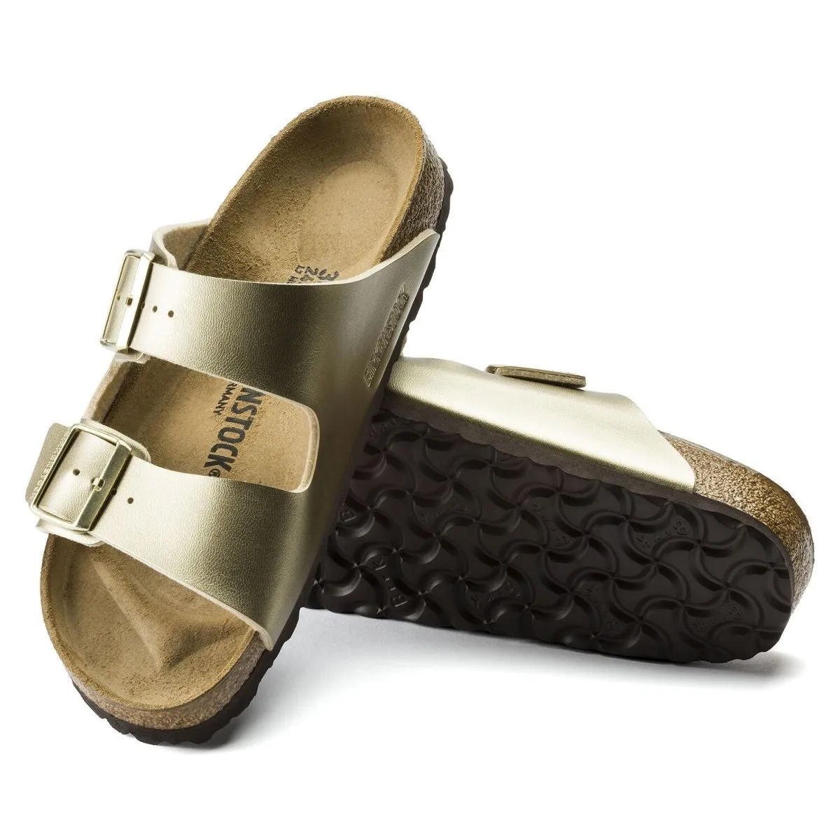 Birkenstock Damen Arizona Gold Birko-Flor