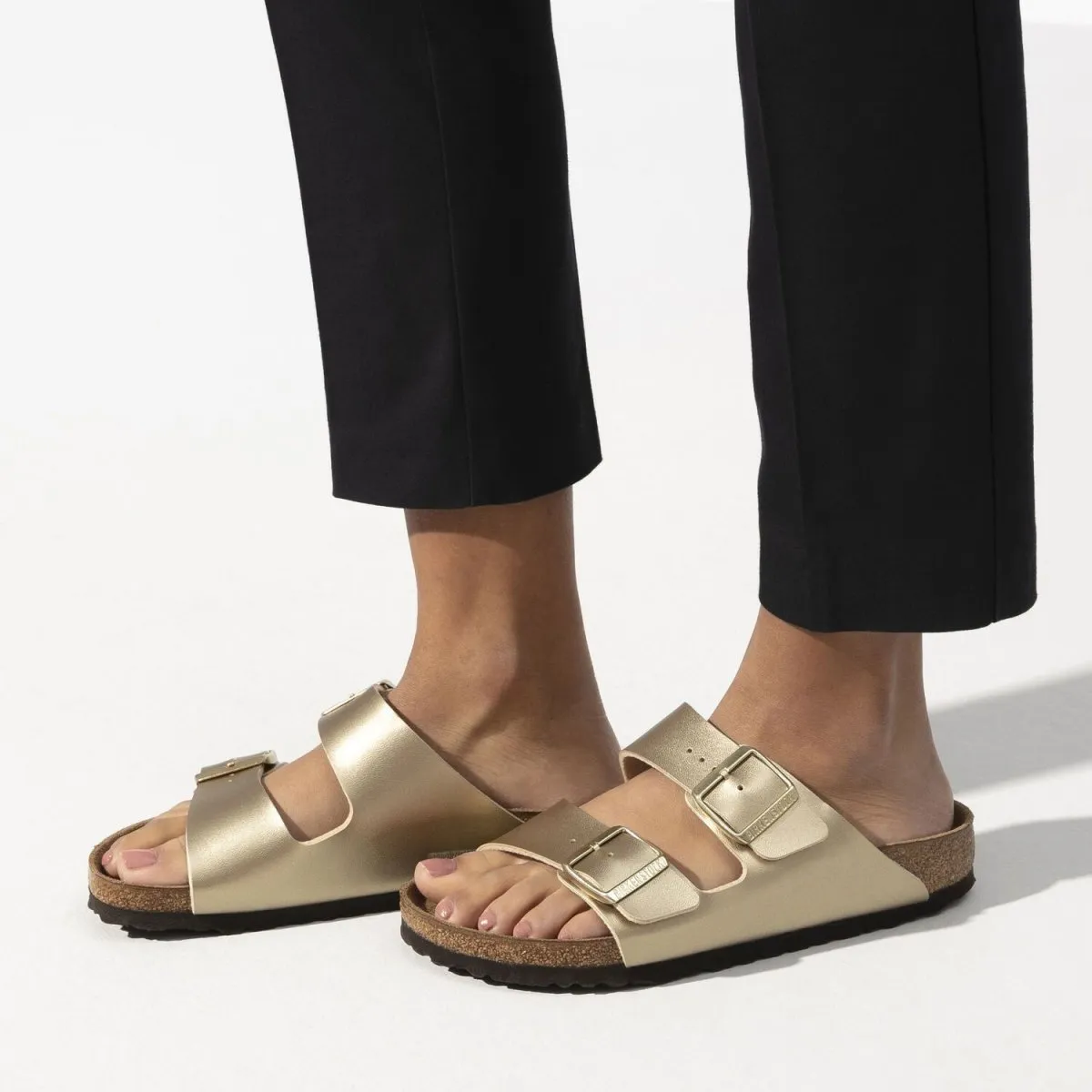 Birkenstock Damen Arizona Gold Birko-Flor