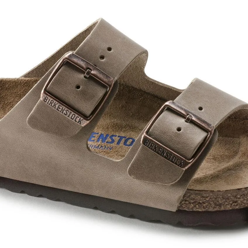 Birkenstock Damen Arizona Soft Footbed Tabak Geöltes Leder