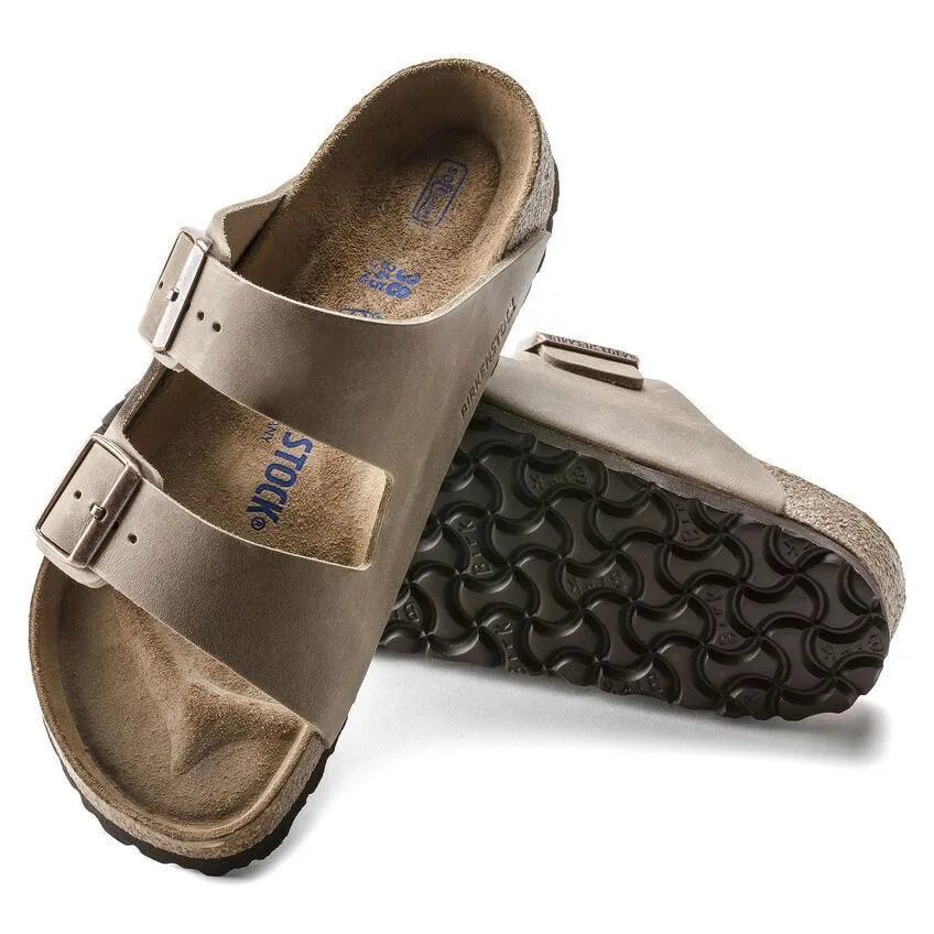 Birkenstock Damen Arizona Soft Footbed Tabak Geöltes Leder