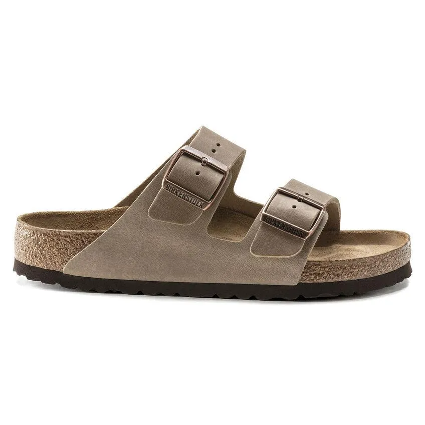 Birkenstock Damen Arizona Soft Footbed Tabak Geöltes Leder