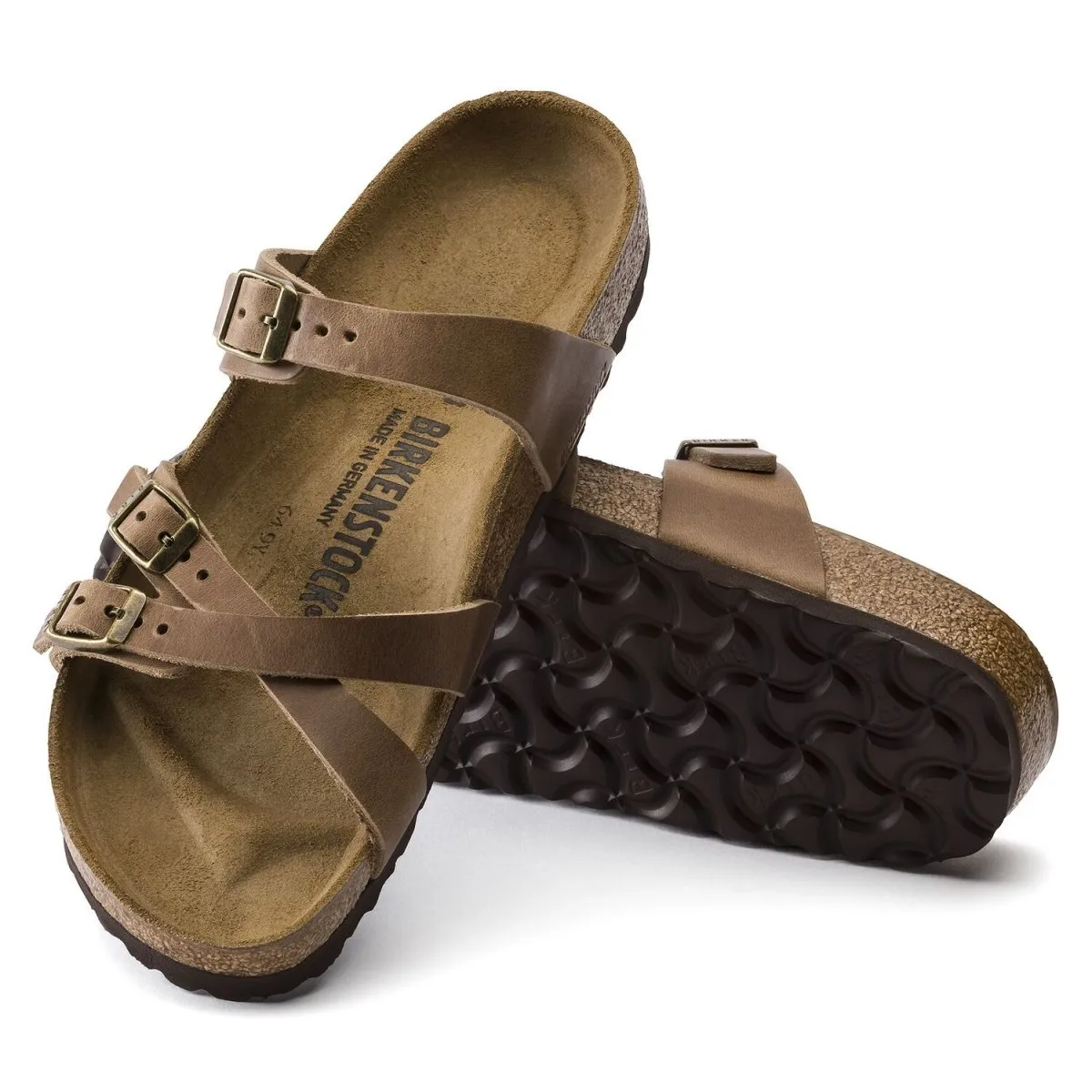 Birkenstock Damen Franca Tabakbraun Geöltes Leder