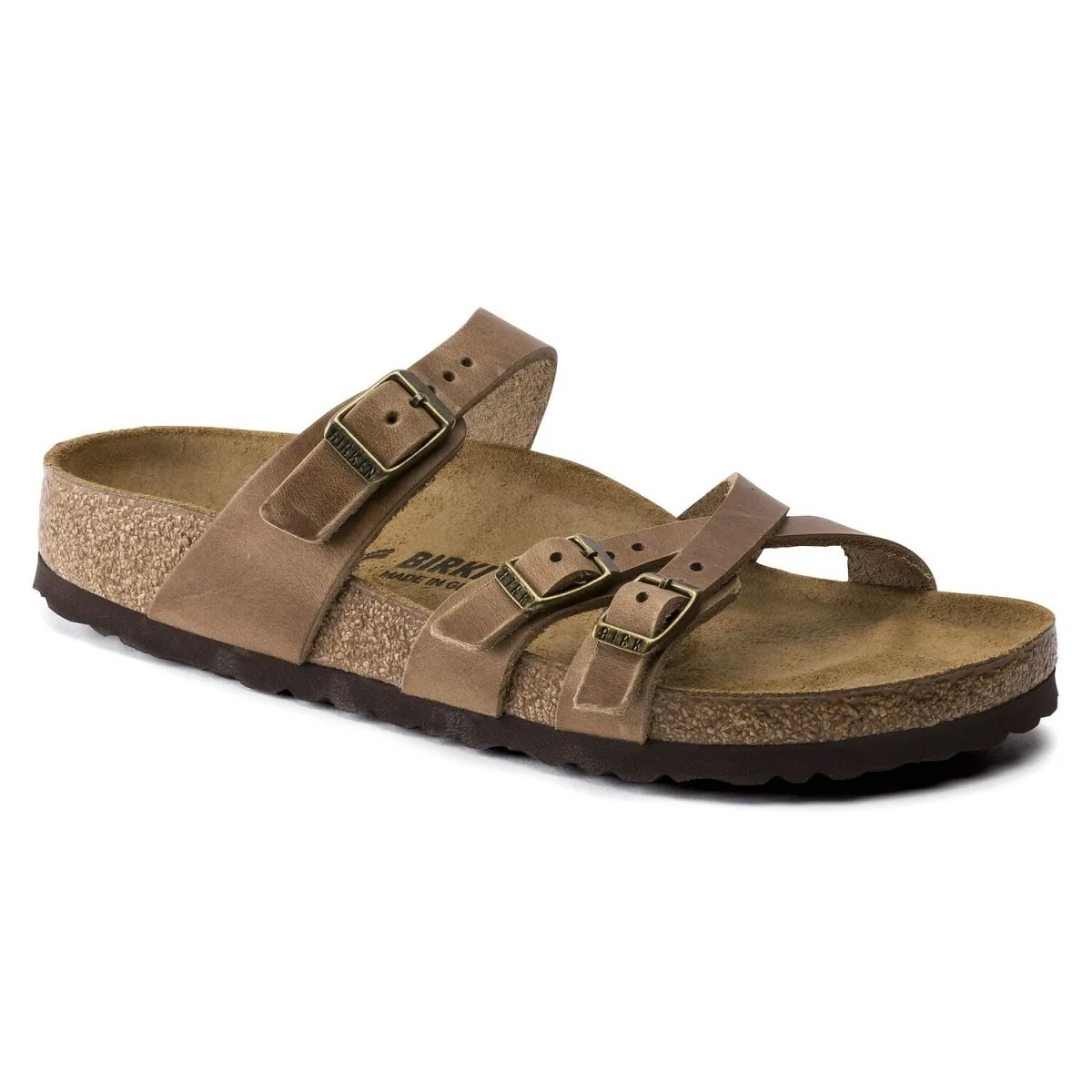Birkenstock Damen Franca Tabakbraun Geöltes Leder