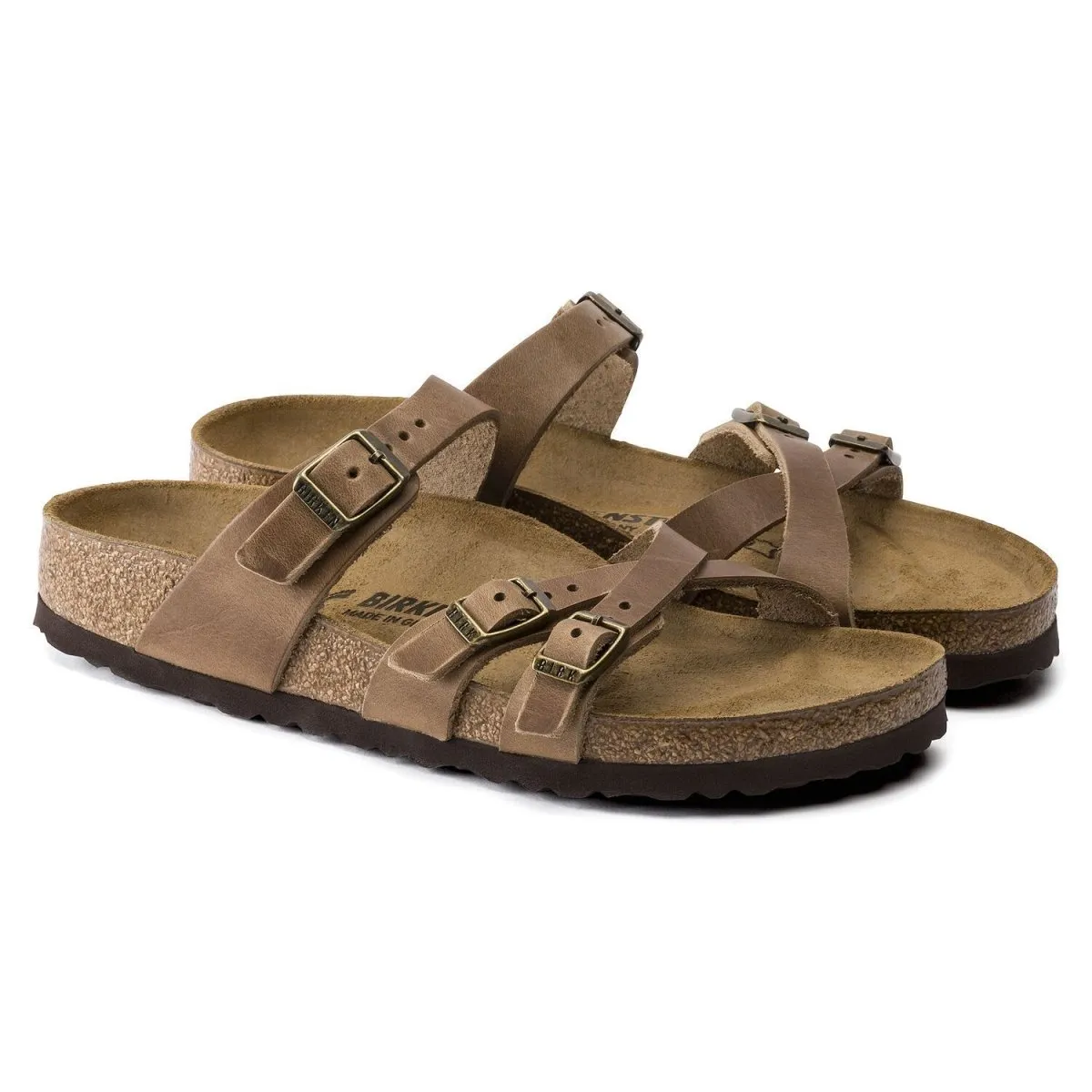 Birkenstock Damen Franca Tabakbraun Geöltes Leder
