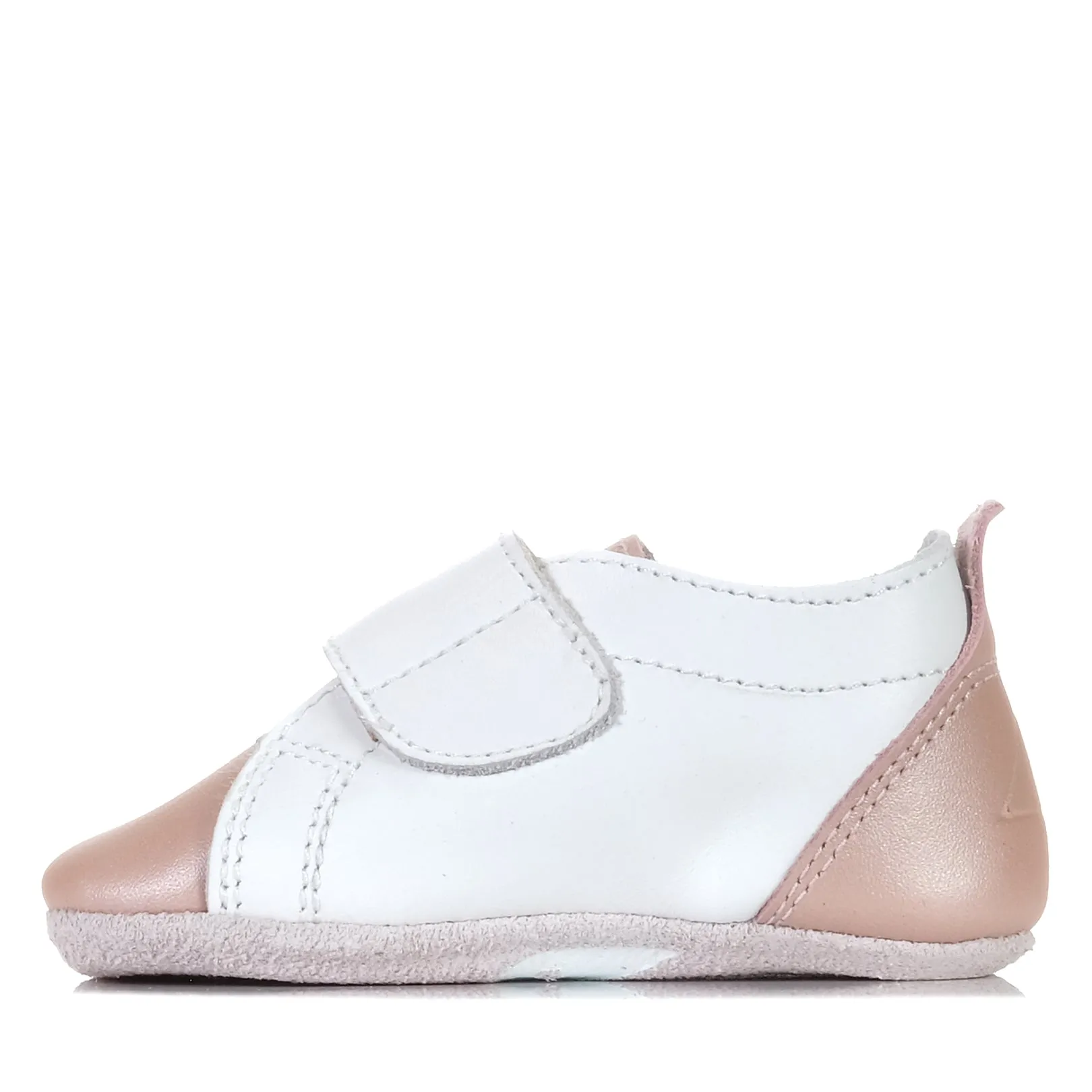 Bobux Soft-Sohlen-Grasplatzschuhe Weiß/Dämmerungsperle_Bobux