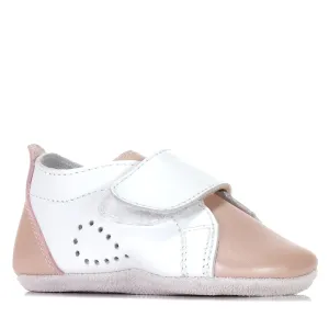 Bobux Soft-Sohlen-Grasplatzschuhe Weiß/Dämmerungsperle_Bobux