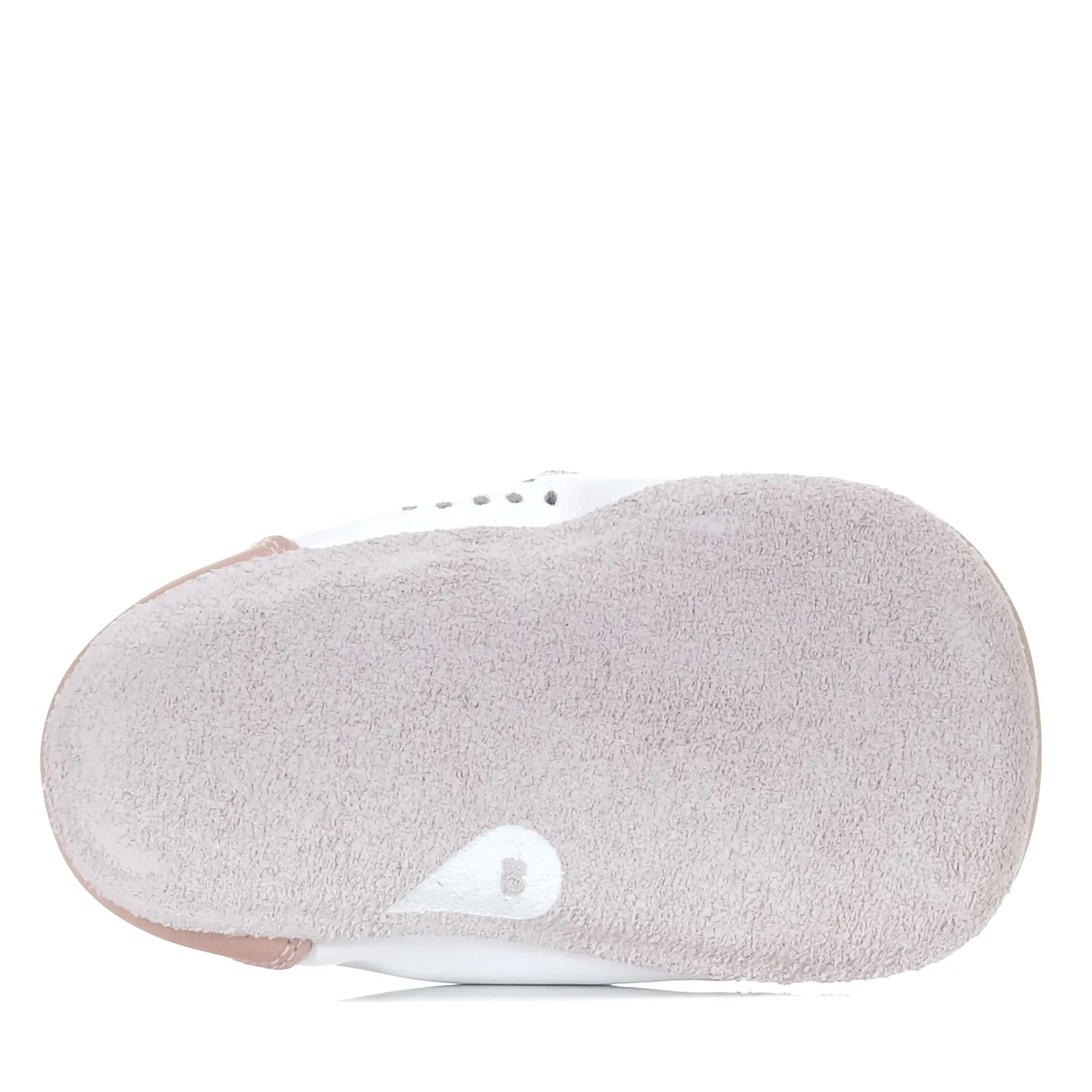 Bobux Soft-Sohlen-Grasplatzschuhe Weiß/Dämmerungsperle_Bobux