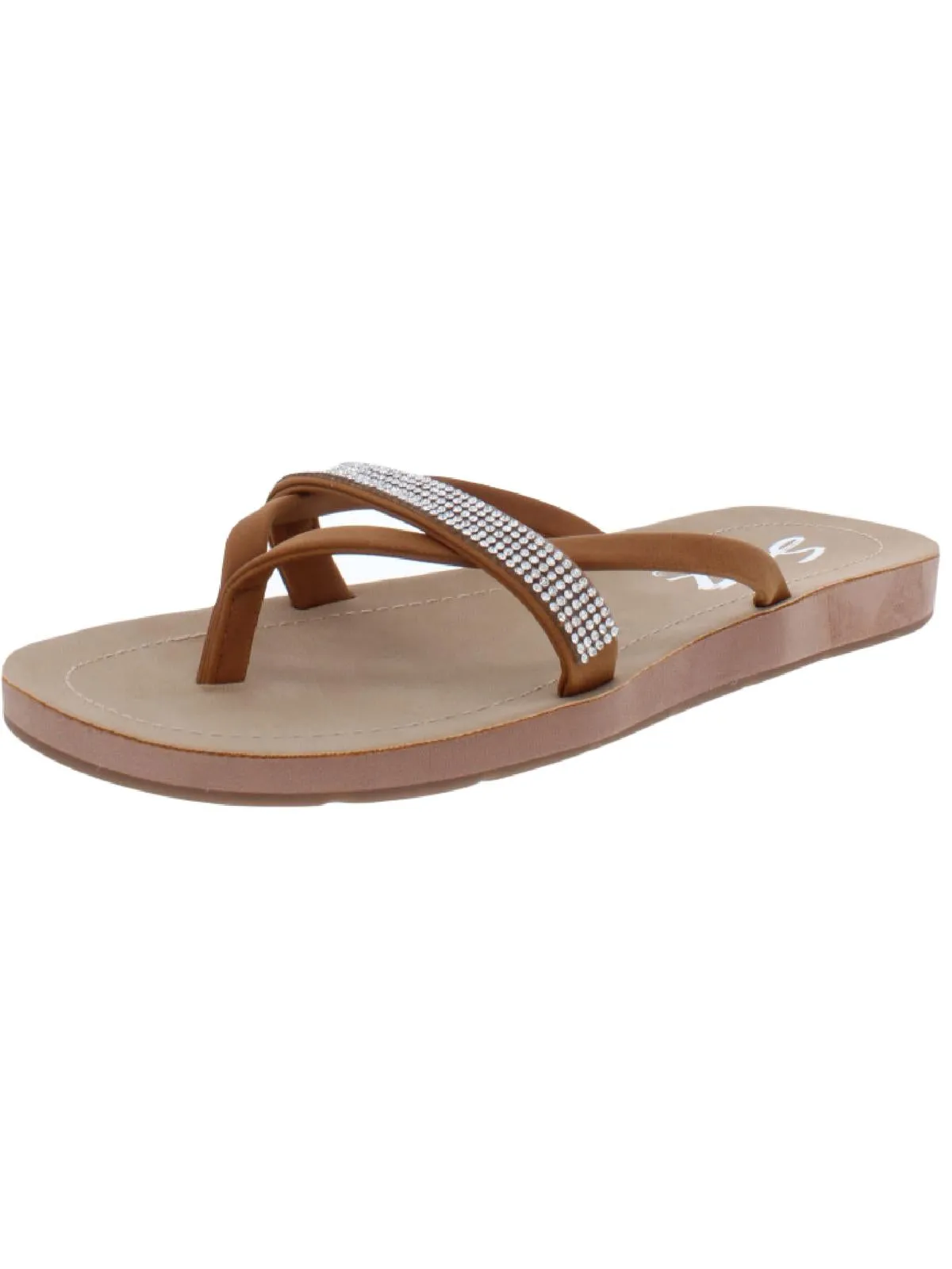 Bondi Caramel Damen Kunstleder Schmuck-Sandalen Ecco Schuhe