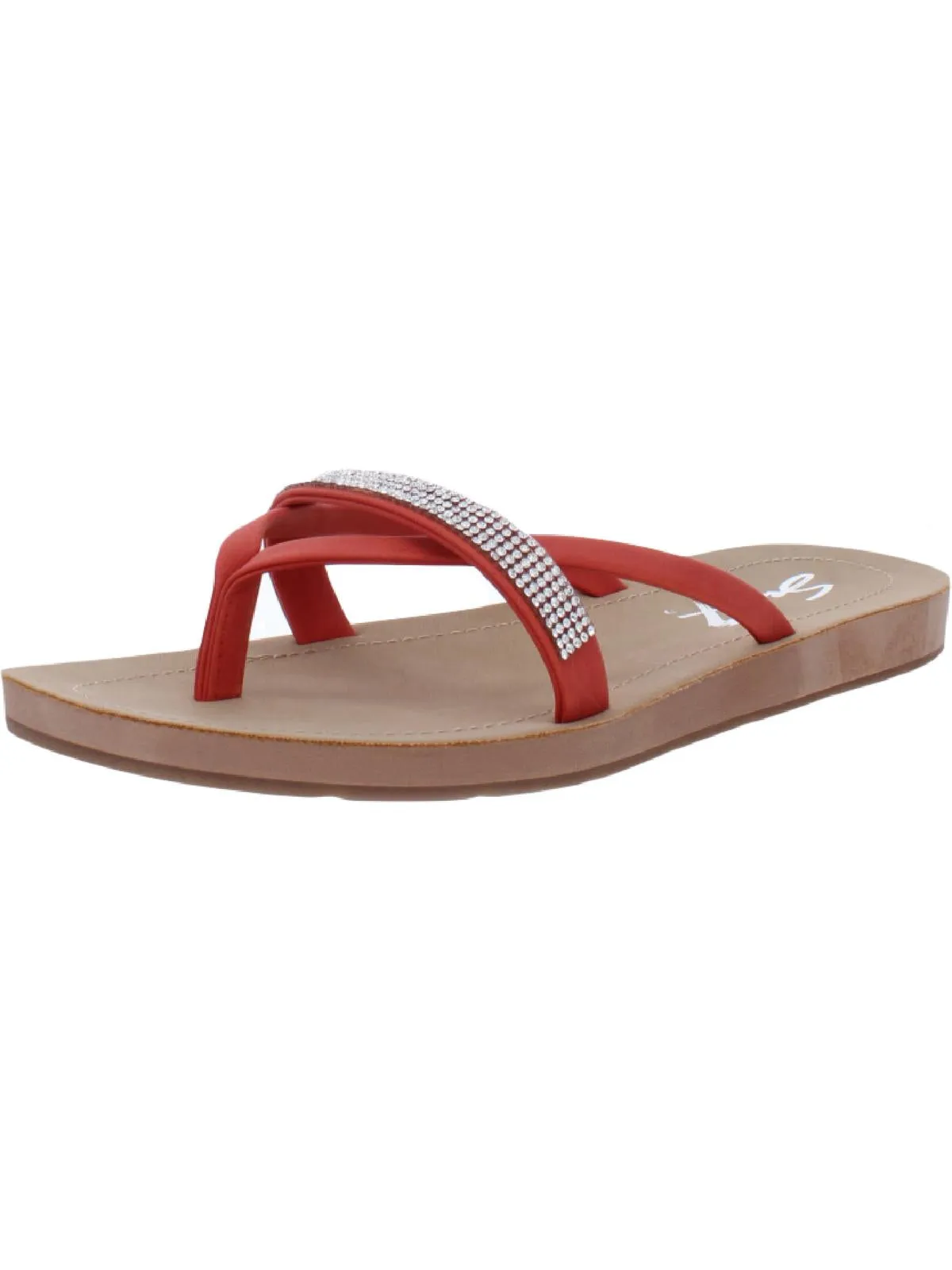 Bondi Caramel Damen Kunstleder Schmuck-Sandalen Ecco Schuhe
