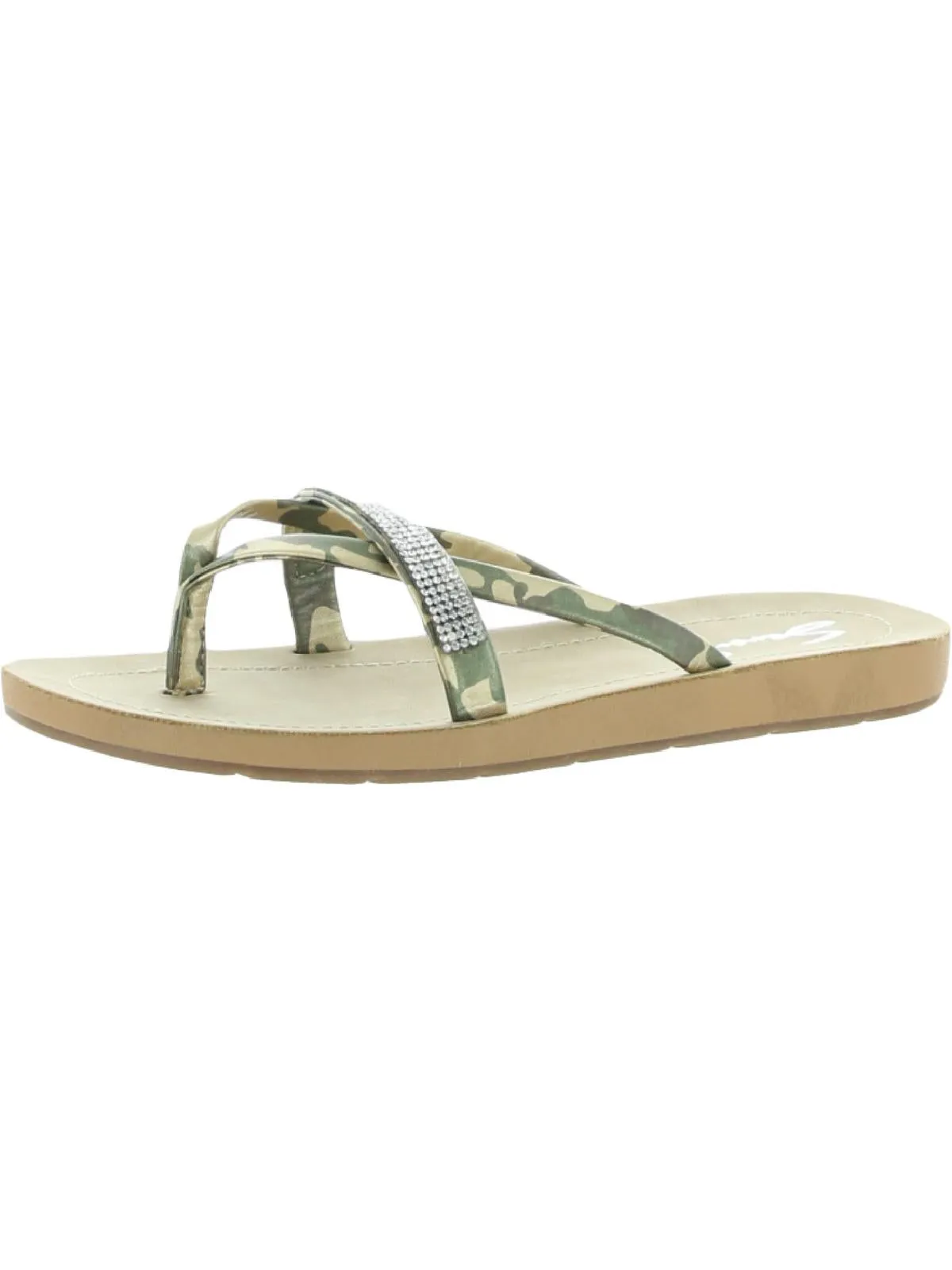 Bondi Caramel Damen Kunstleder Schmuck-Sandalen Ecco Schuhe