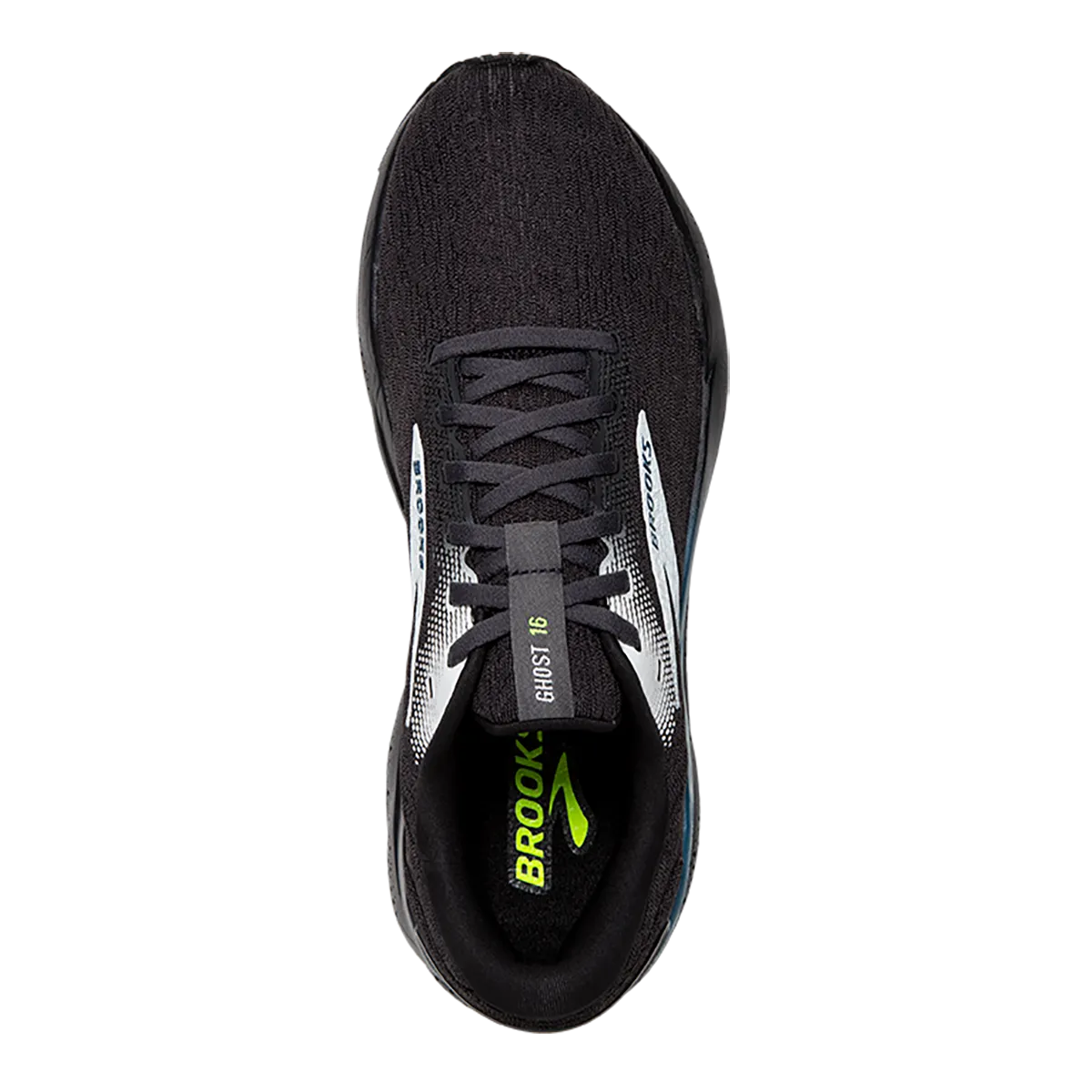 Brooks Ghost 16 - Schwarz - Ebenholz - Blau