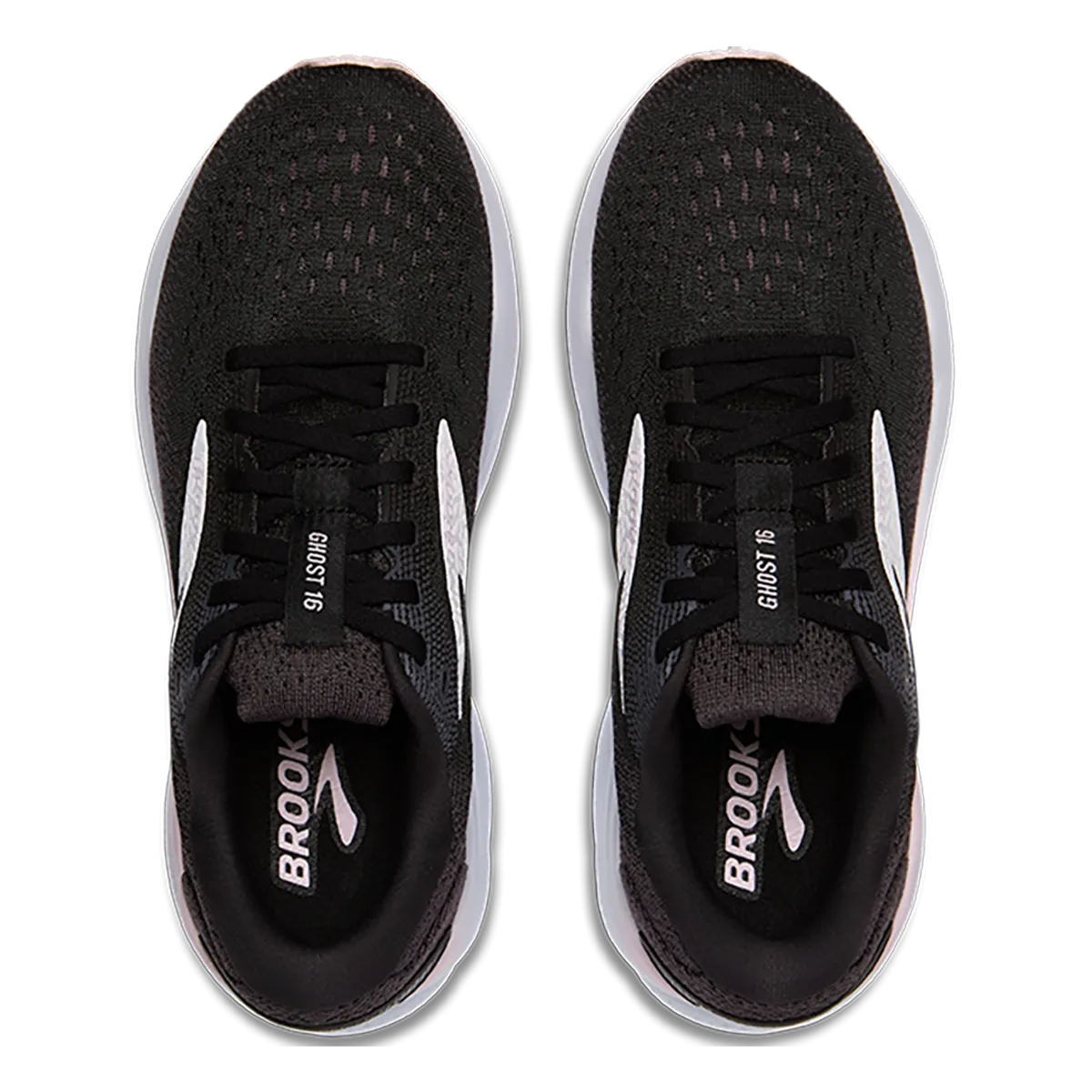 Brooks Ghost 16 - Schwarz - Weiß - Orchideen-Eis