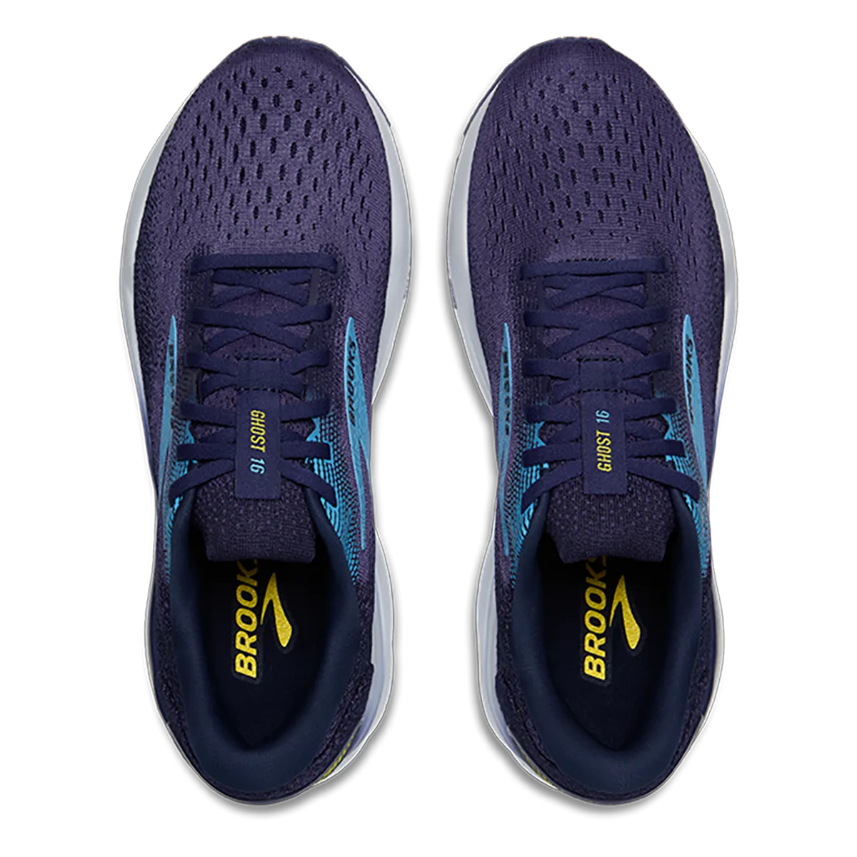 Brooks Ghost 16 - Blau - Bonnie Blau - Gelb