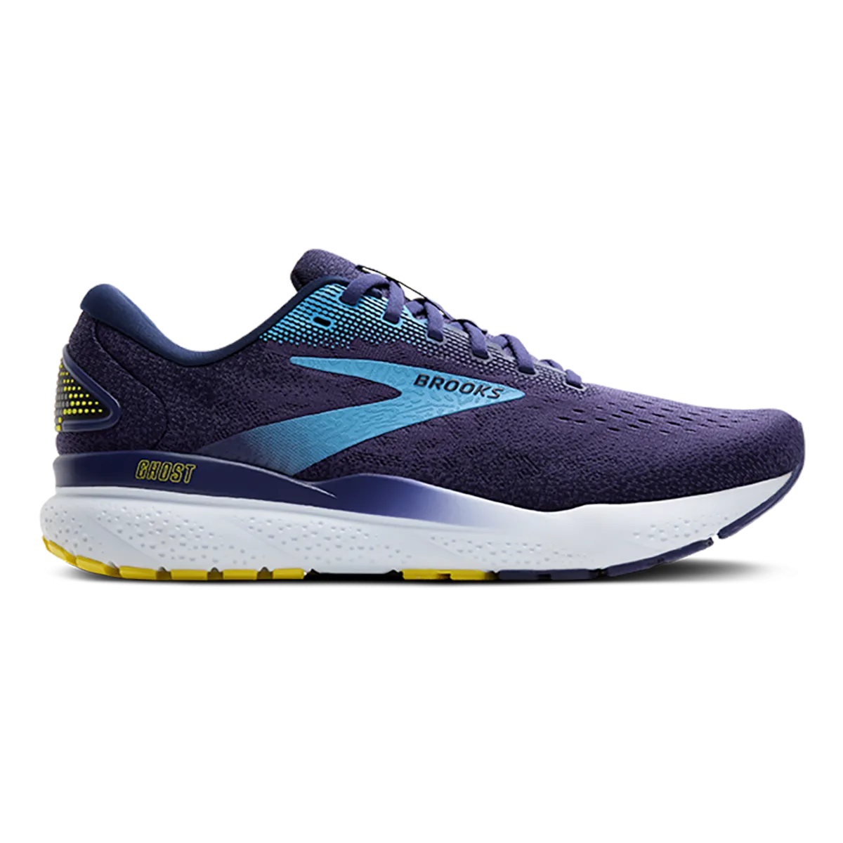 Brooks Ghost 16 - Blau - Bonnie Blau - Gelb