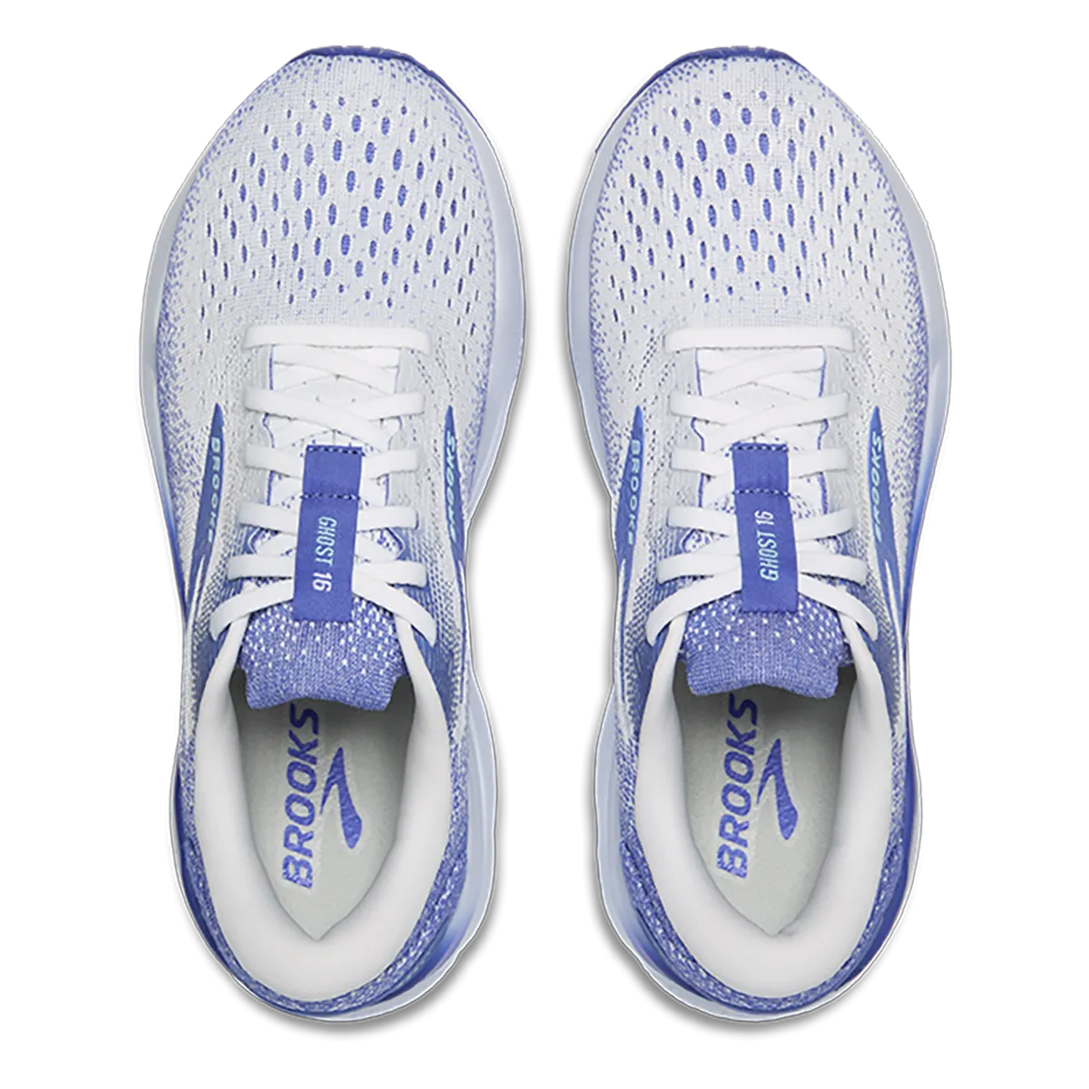 Brooks Ghost 16 - Weiß - Amparo Blau - Napfschnecke
