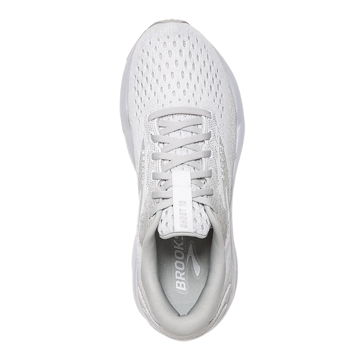 Brooks Ghost 16 - Weiß - Weiß - Grau