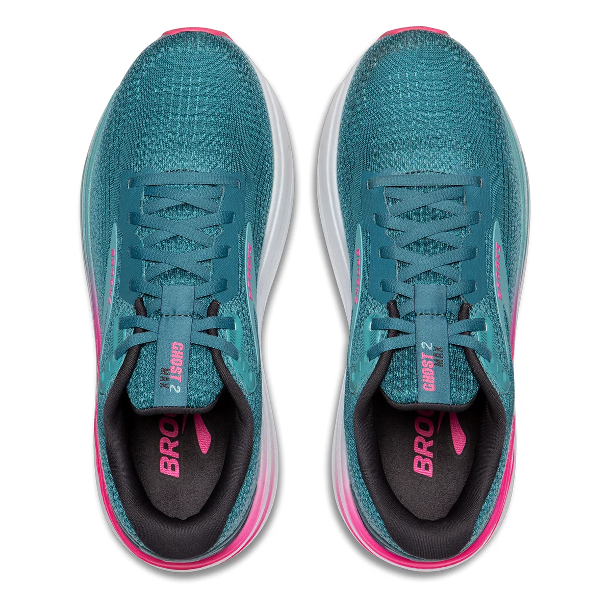 Brooks Ghost Max 2 - Sturmblau - Knockout Pink - Aqua