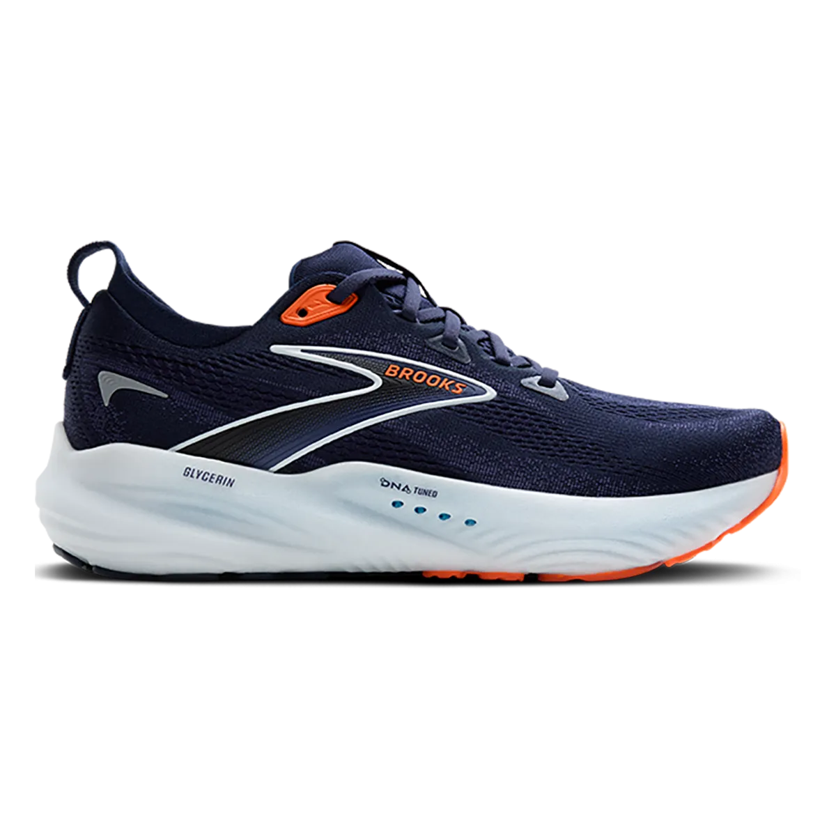 Brooks Glycerin 22 Peacoat - Blaues Band - Orange