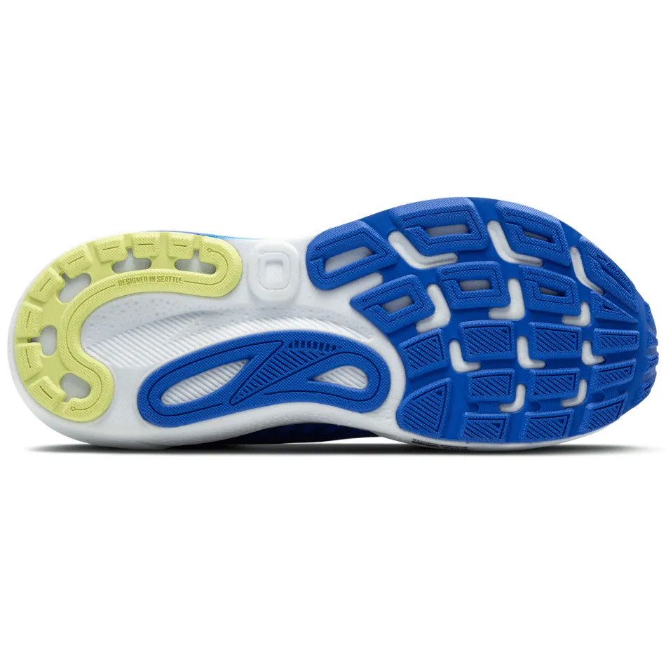 Brooks Herren Adrenaline GTS 24 2E Weite (Weite Passform) Laufschuhe in Kobalt/Neon Gelb/Peacoat SS25