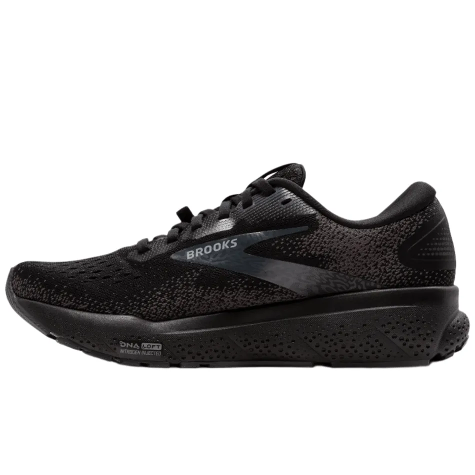 Brooks Herren Ghost 16 GTX Laufschuhe in Schwarz/Schwarz/Ebony SS25