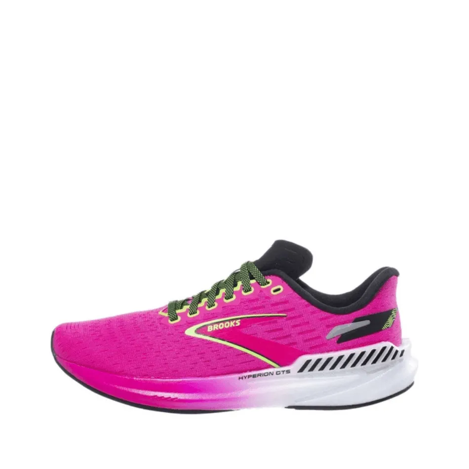 Brooks Damen Hyperion GTS Laufschuhe in Rosa/Grün Leuchtend/Schwarz AW23