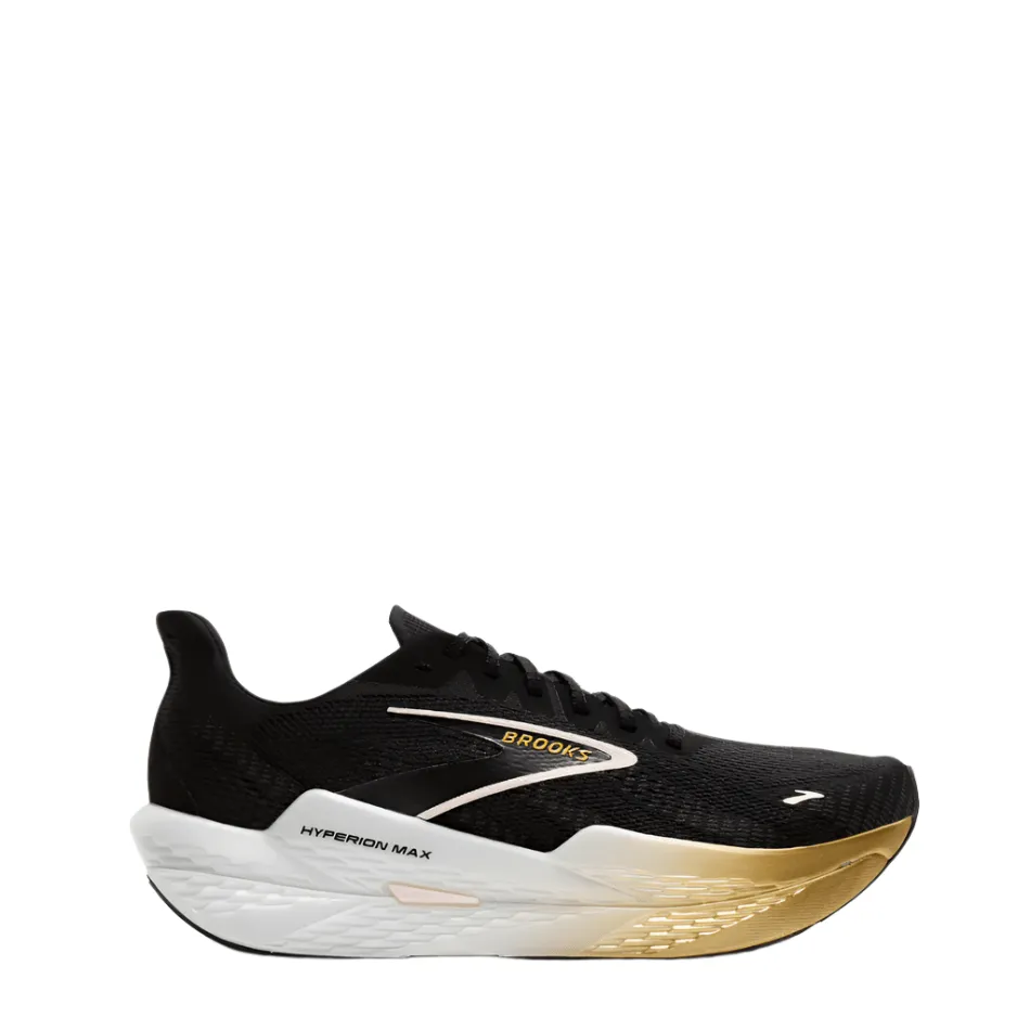 Brooks Women's Hyperion Max 2 Laufschuhe in Schwarz/Gold/Rosa SS25