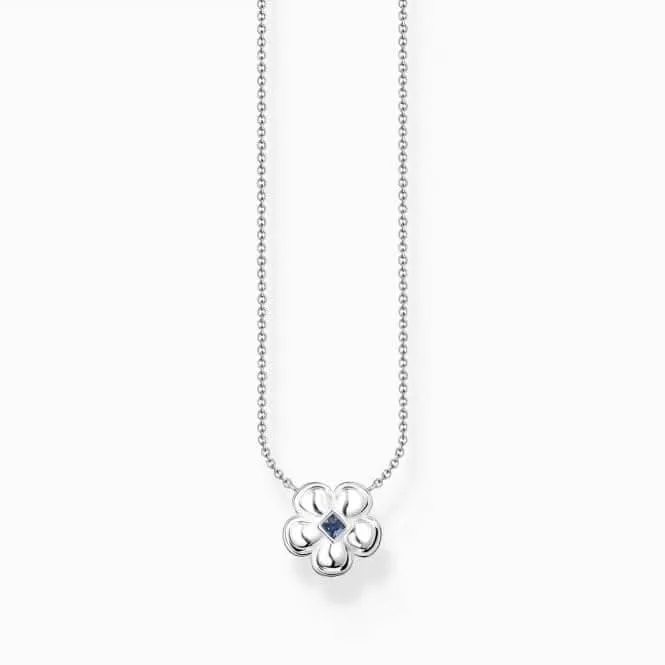 Charmante Blume mit blauem Stein Halskette KE2185-496-1 Thomas Sabo Halsketten