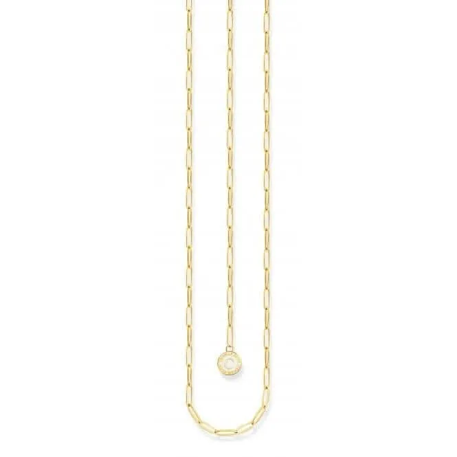Charmista Goldbeschichtete Kaltemaille-Halskette X2089-427-39 Thomas Sabo Halsketten