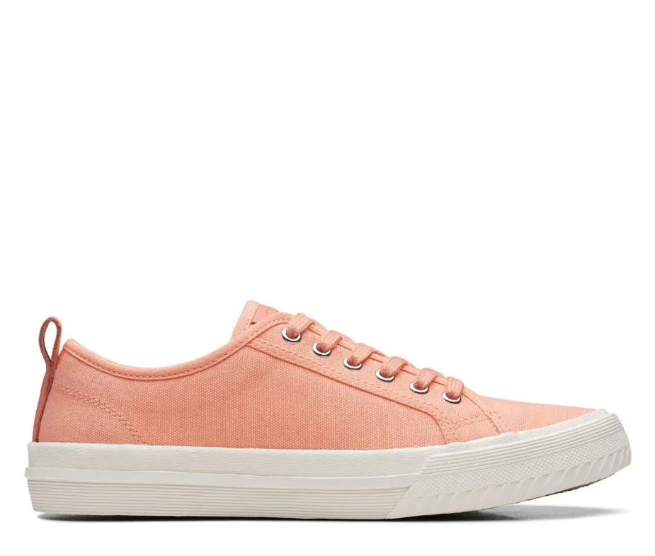 Clarks Roxby Schnürer Leinenschuh WIDE