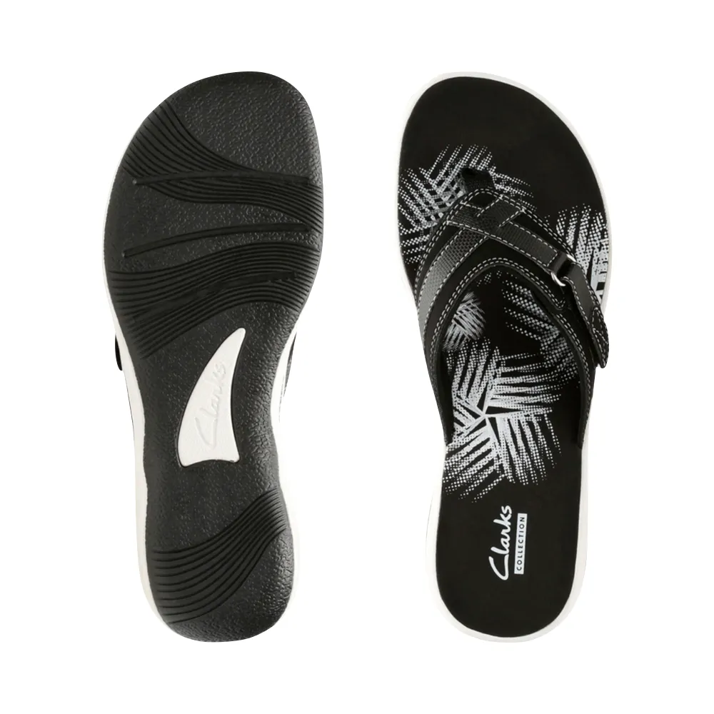 Clarks Damen Breeze Sea II Flip-Flop-Sandale in Schwarz
