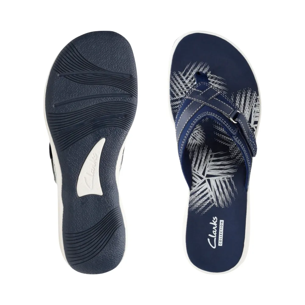 Clarks Damen Breeze Sea II Flip-Flop-Sandale in Marineblau