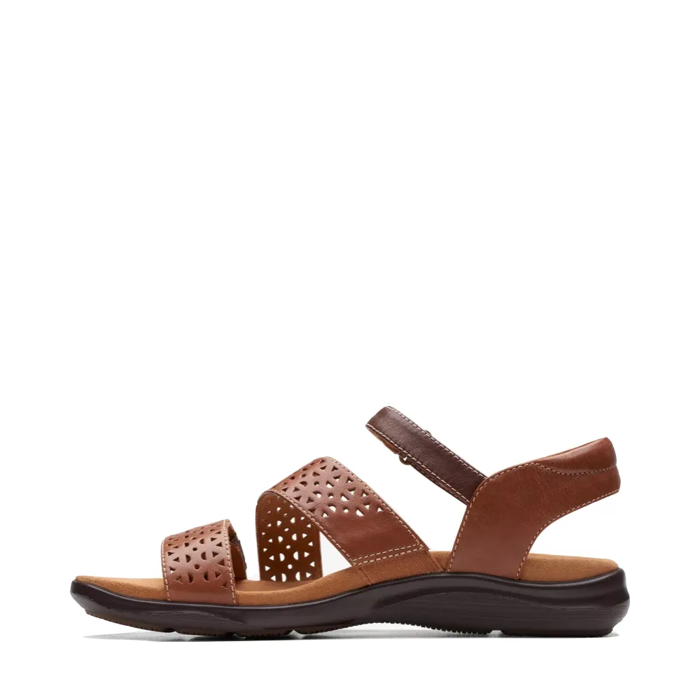 Clarks Damen Kitly Way Riemchensandalette in Hellbraun