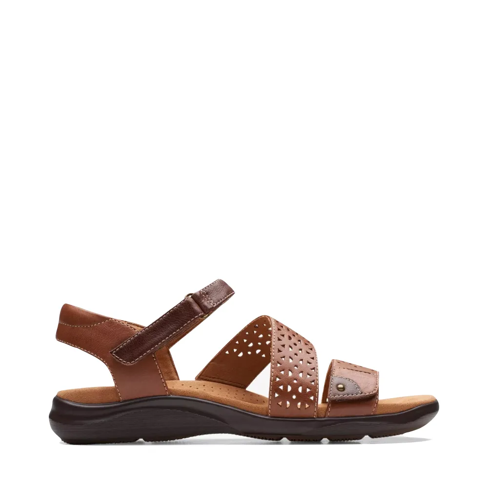 Clarks Damen Kitly Way Riemchensandalette in Hellbraun