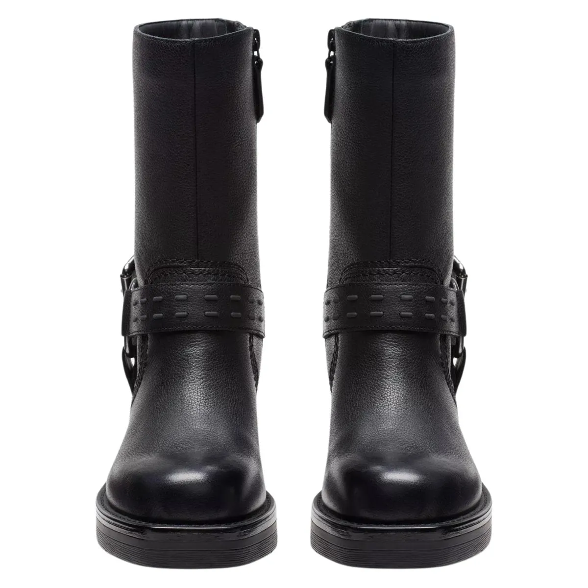 Clarks Damen Rebelle Up Schwarz Leder
