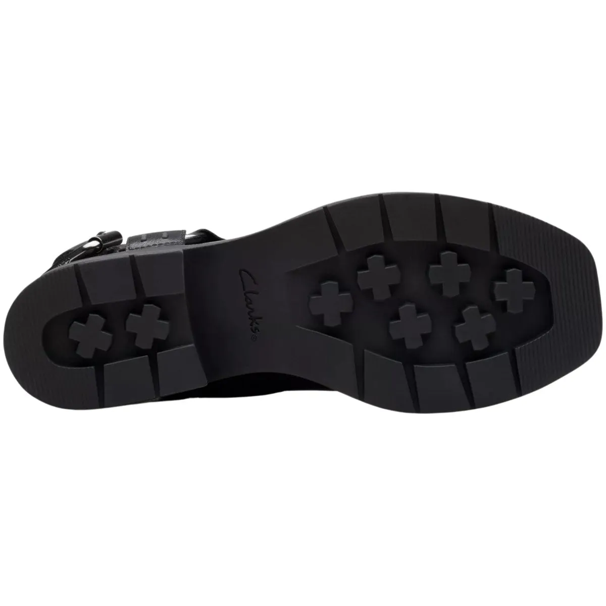 Clarks Damen Rebelle Up Schwarz Leder