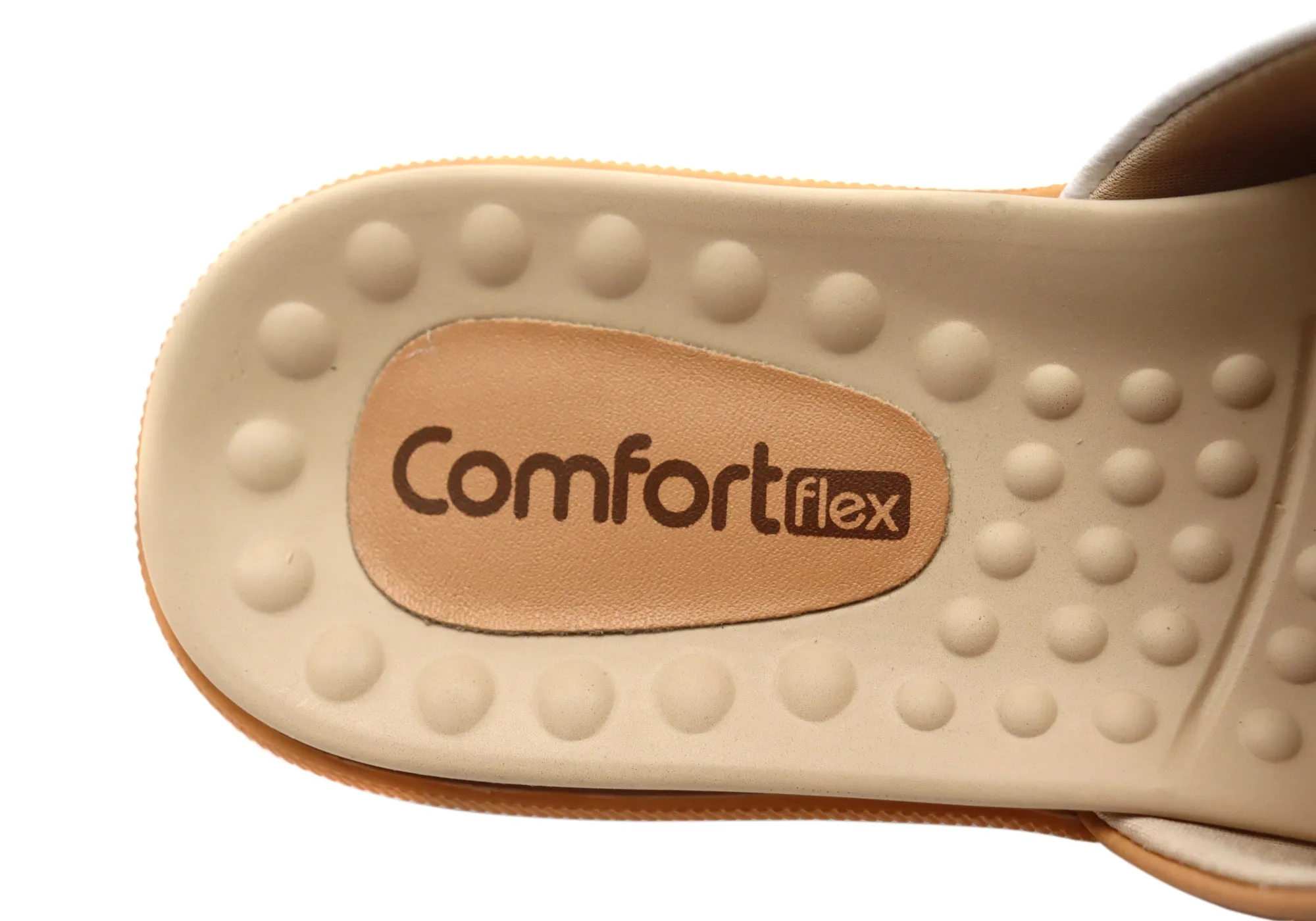 Comfortflex Samantha Damen Leder Slides Sandalen Hergestellt in Brasilien Comfortflex Schuhe