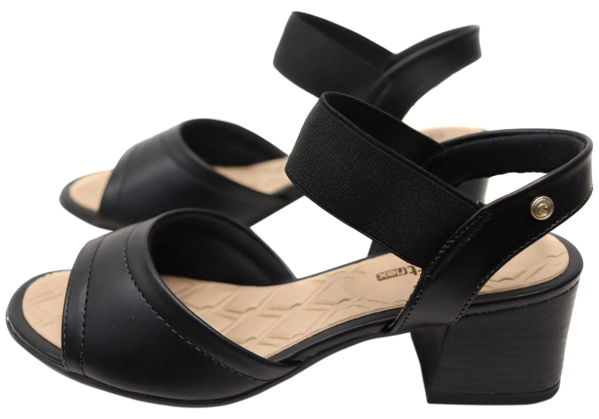 Comfortflex Tracey Damen Bequeme Brasilianische Mittelhohe Absatz Sandalen Comfortflex Schuhe