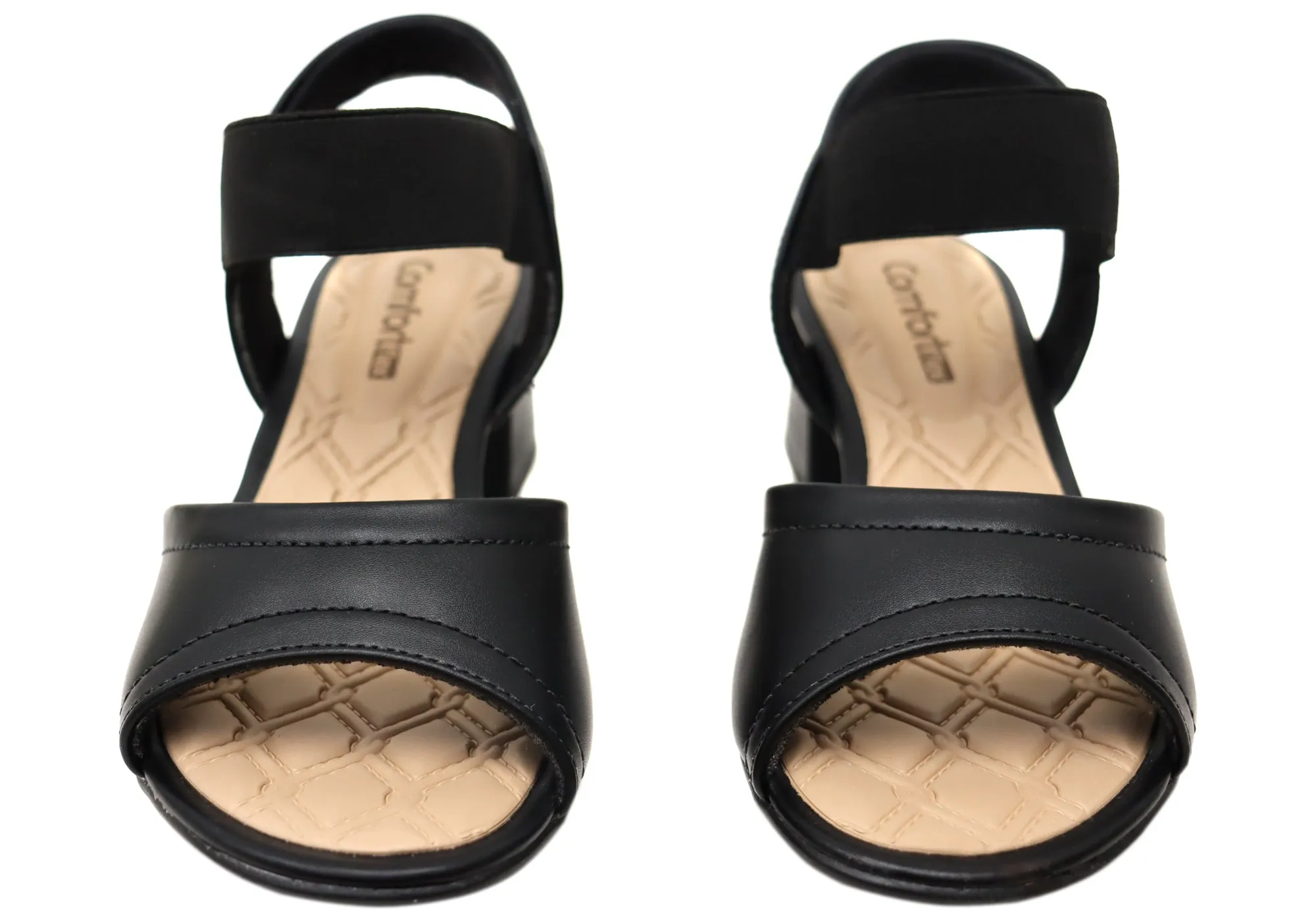 Comfortflex Tracey Damen Bequeme Brasilianische Mittelhohe Absatz Sandalen Comfortflex Schuhe