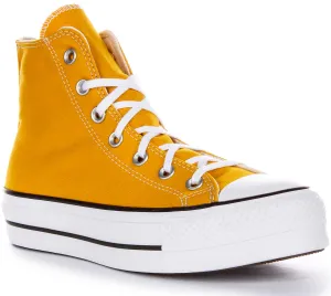 Converse All Star Lift Hi A06506C in Gelb für Damen Schuhe Converse