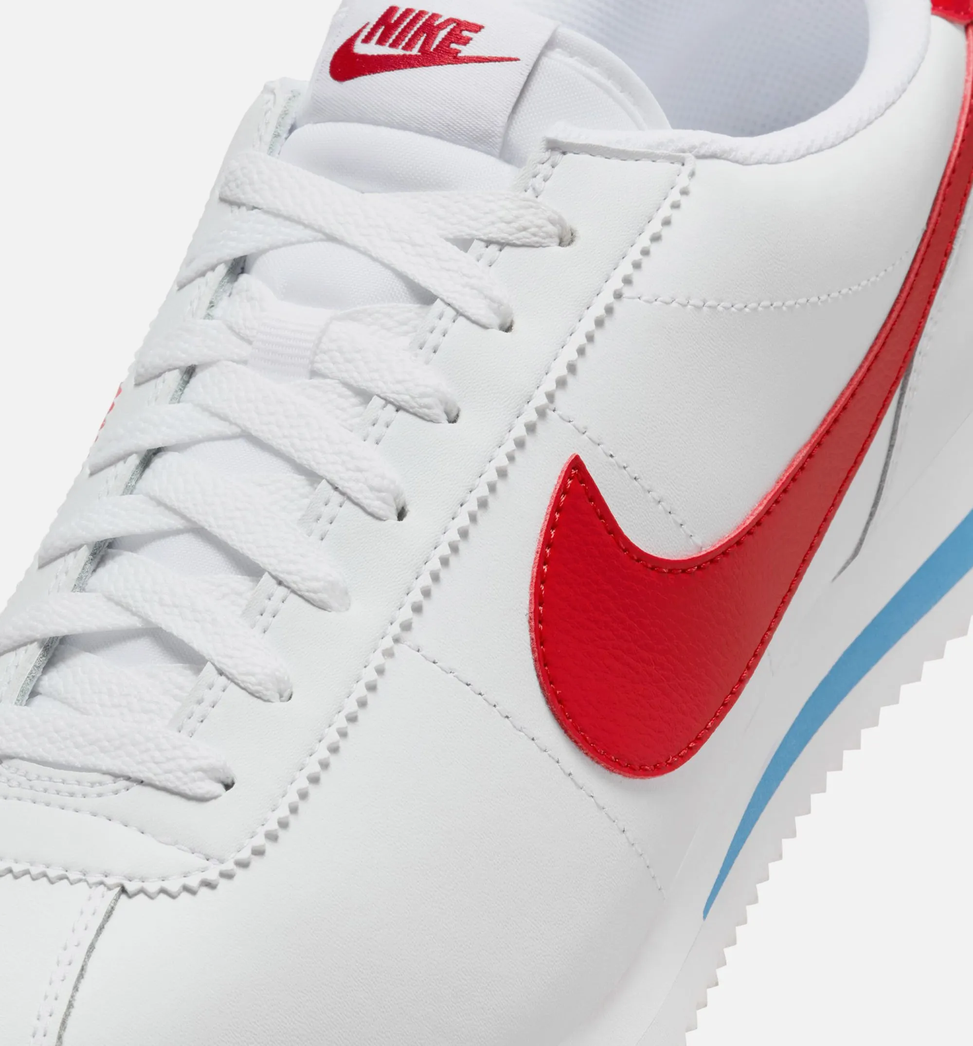 Cortez Forrest Gump Herren Lifestyle-Schuh - Weiß/Collegeblau/Collegerot