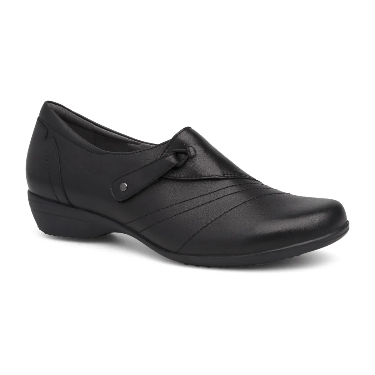 Dansko Damen Franny Schwarz Geschliffenes Nappa