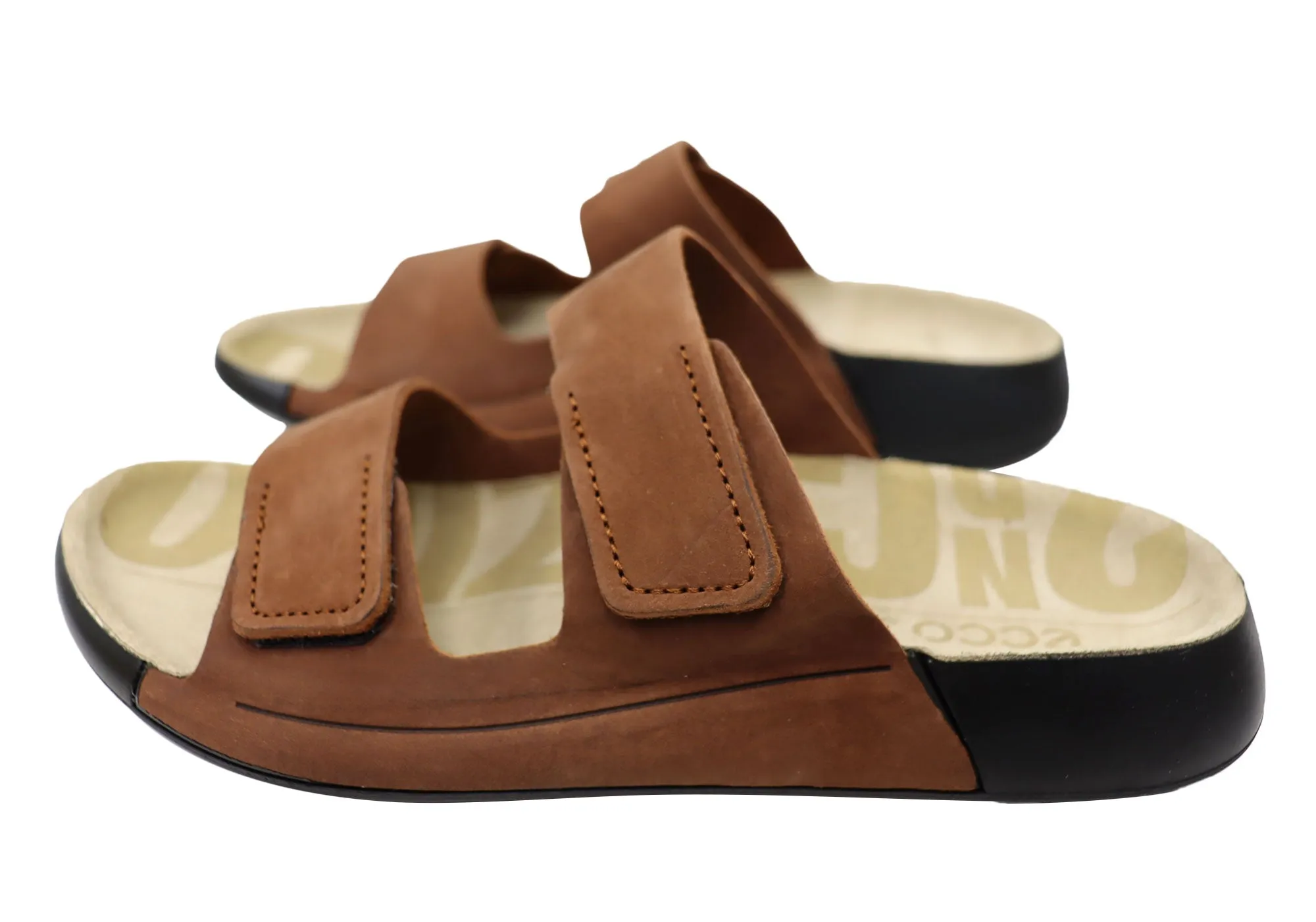 ECCO 2. Cozmo Damen Bequeme Leder 2-Riemen Riemchensandalen ECCO Schuhe