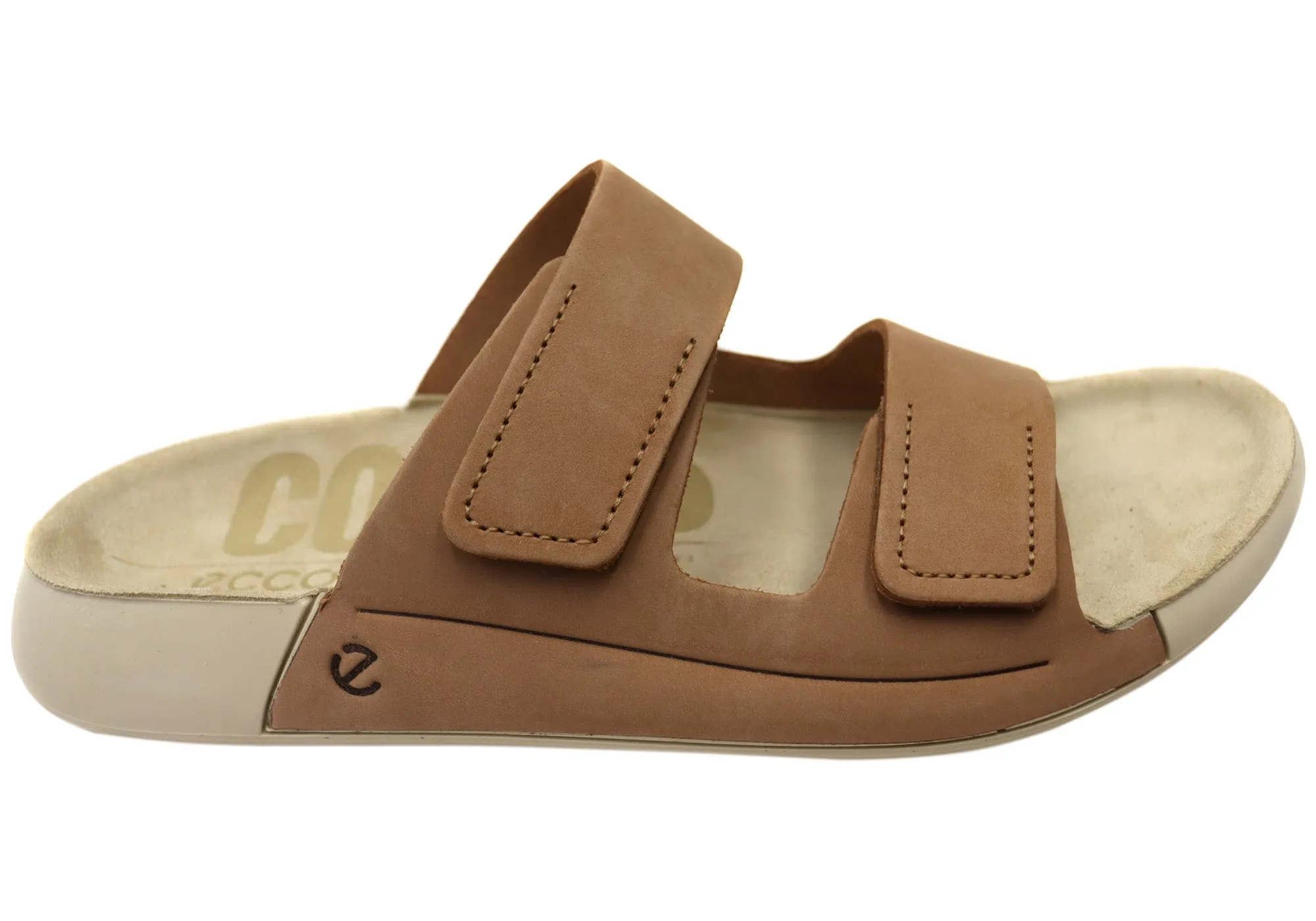 ECCO 2. Cozmo Damen Bequeme Leder 2-Riemen Riemchensandalen ECCO Schuhe