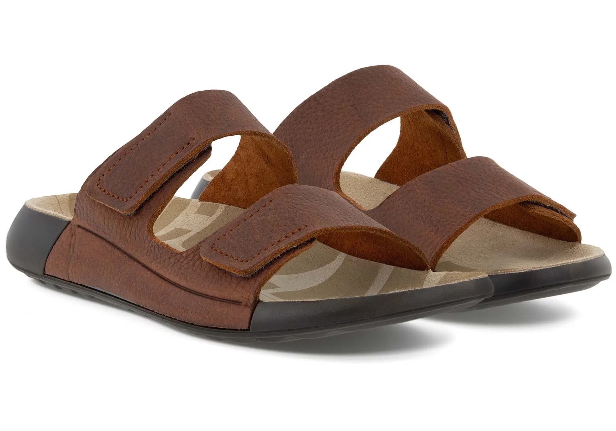 ECCO 2. Cozmo Damen Bequeme Leder 2-Riemen Riemchensandalen ECCO Schuhe