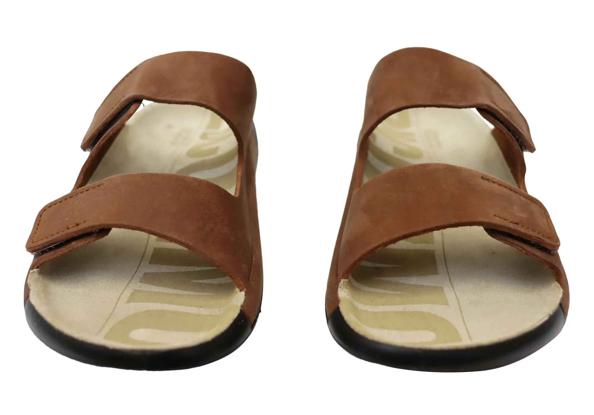 ECCO 2. Cozmo Damen Bequeme Leder 2-Riemen Riemchensandalen ECCO Schuhe