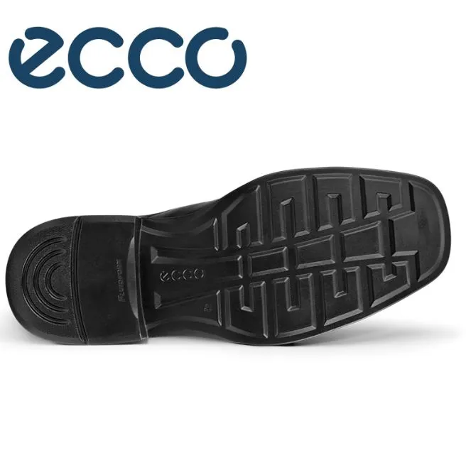 Ecco Helsinki Schwarze Schnürlederschuhe Schwarz