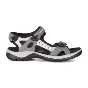 ECCO Damen 069563 Yucatan Sandale Road Titanium Leder
